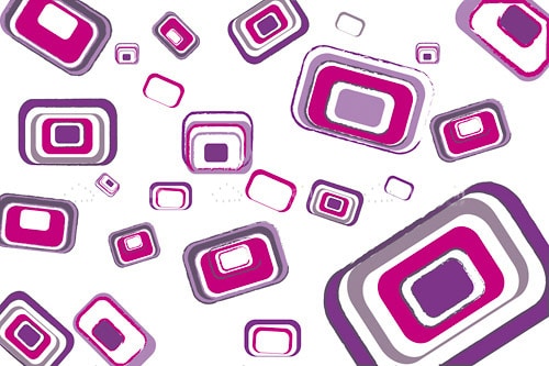 Abstract Geometric Pattern in Purple Tones